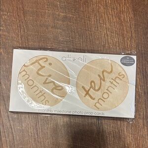 Neutral Monthly Milestone Photo Prop Cards - Beige